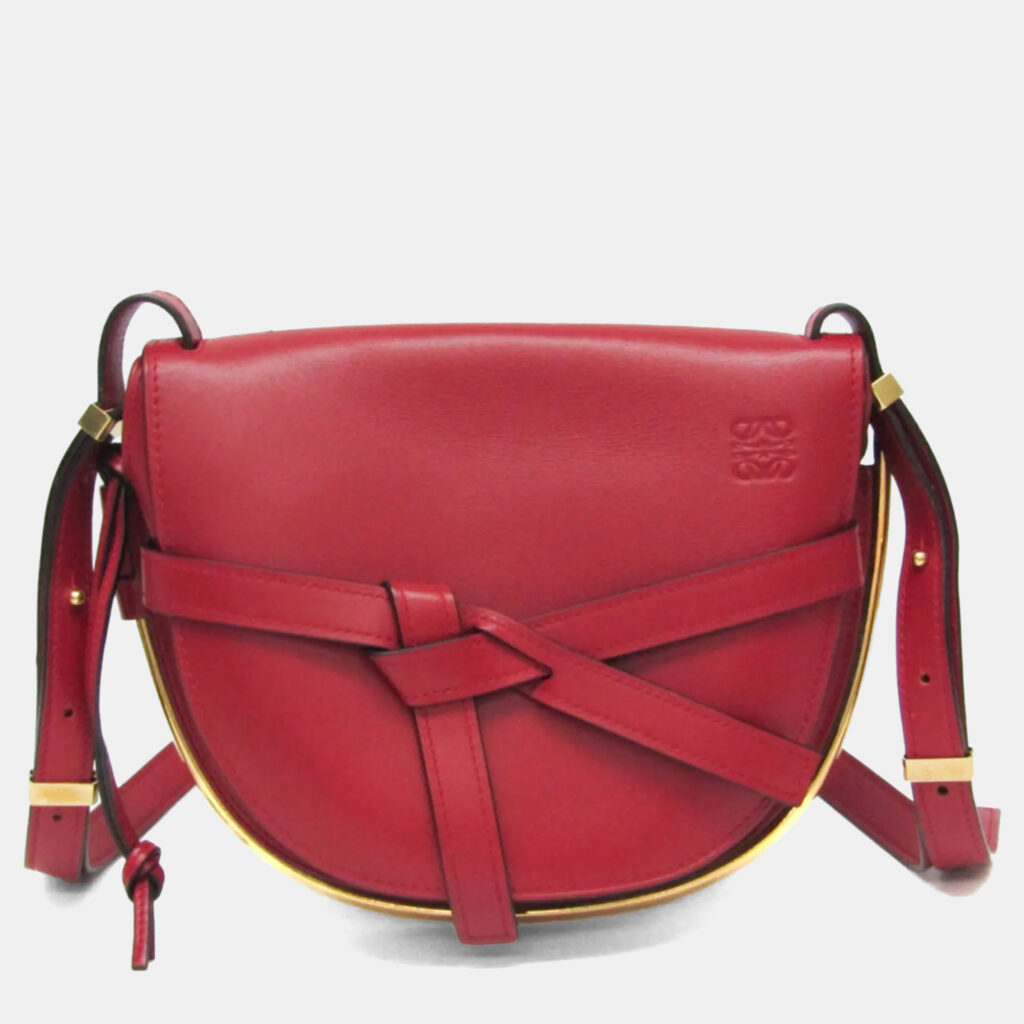 Loewe Gate Red Leather Shoulder Bag Loewe Gate Red Leather Shoulder Bag