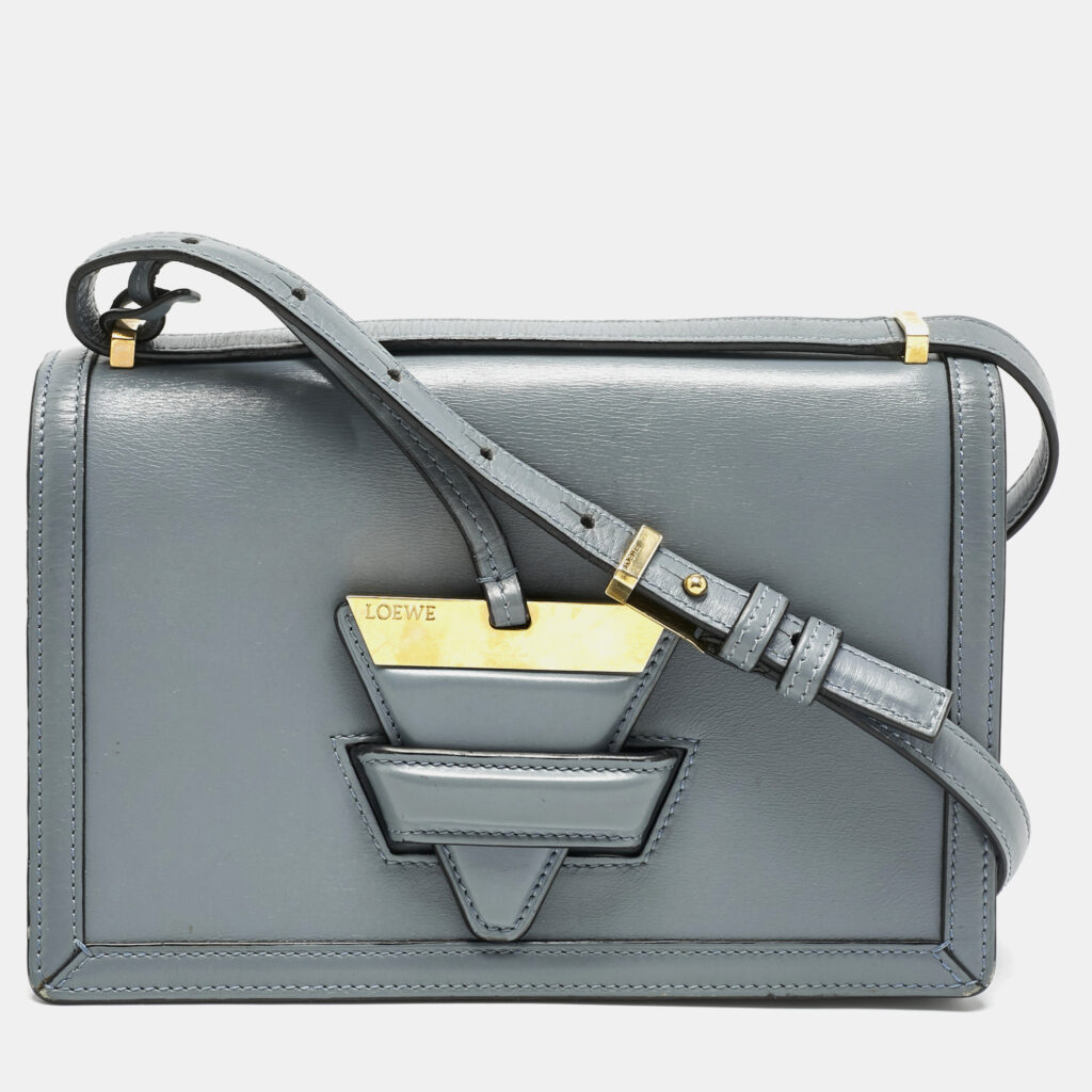 Loewe Light Blue Leather Barcelona Crossbody Bag Loewe Light Blue Leather Barcelona Crossbody Bag