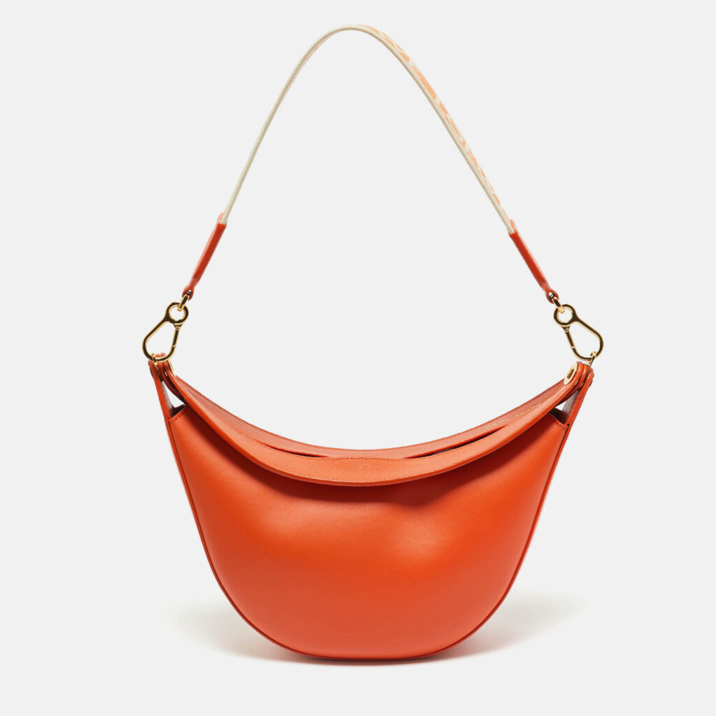 Loewe Orange Leather Luna Hobo Loewe Orange Leather Luna Hobo