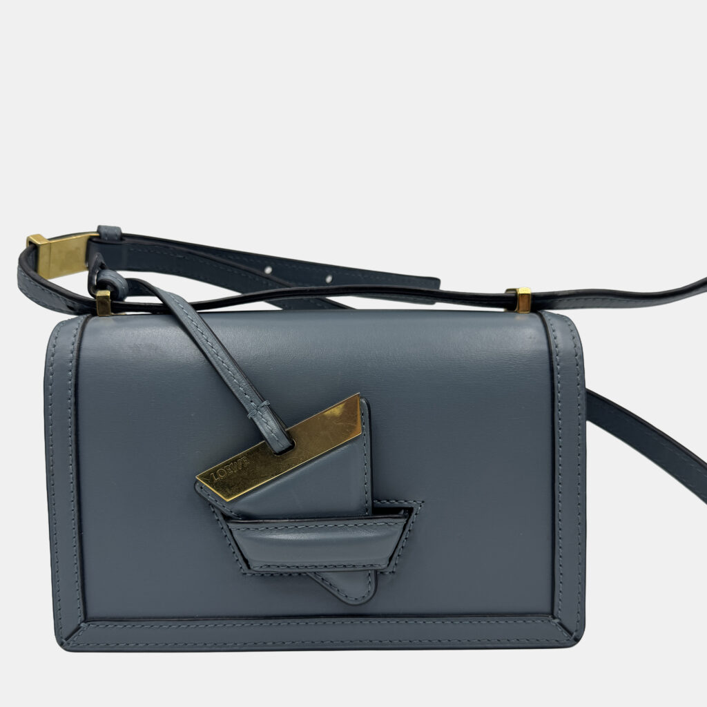 LOEWE Barcelona blue calf leather crossbody bag LOEWE Barcelona blue calf leather crossbody bag