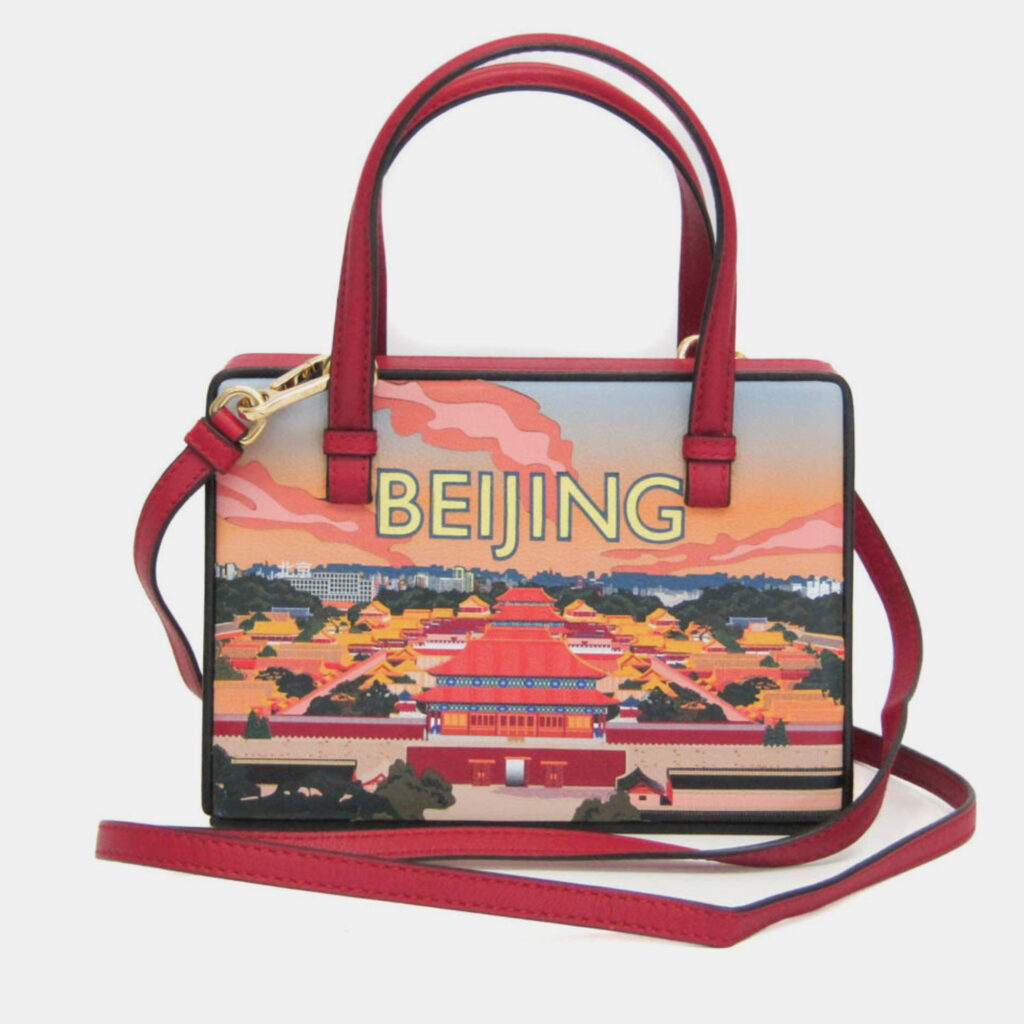 Loewe POSTAL Small Bag Leather Handbag Shoulder Bag Orange Red Color