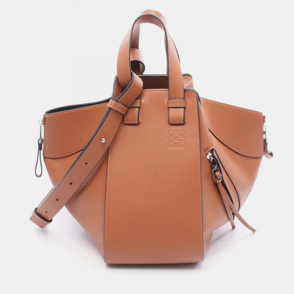 Loewe Brown Small Leather Hammock Bag