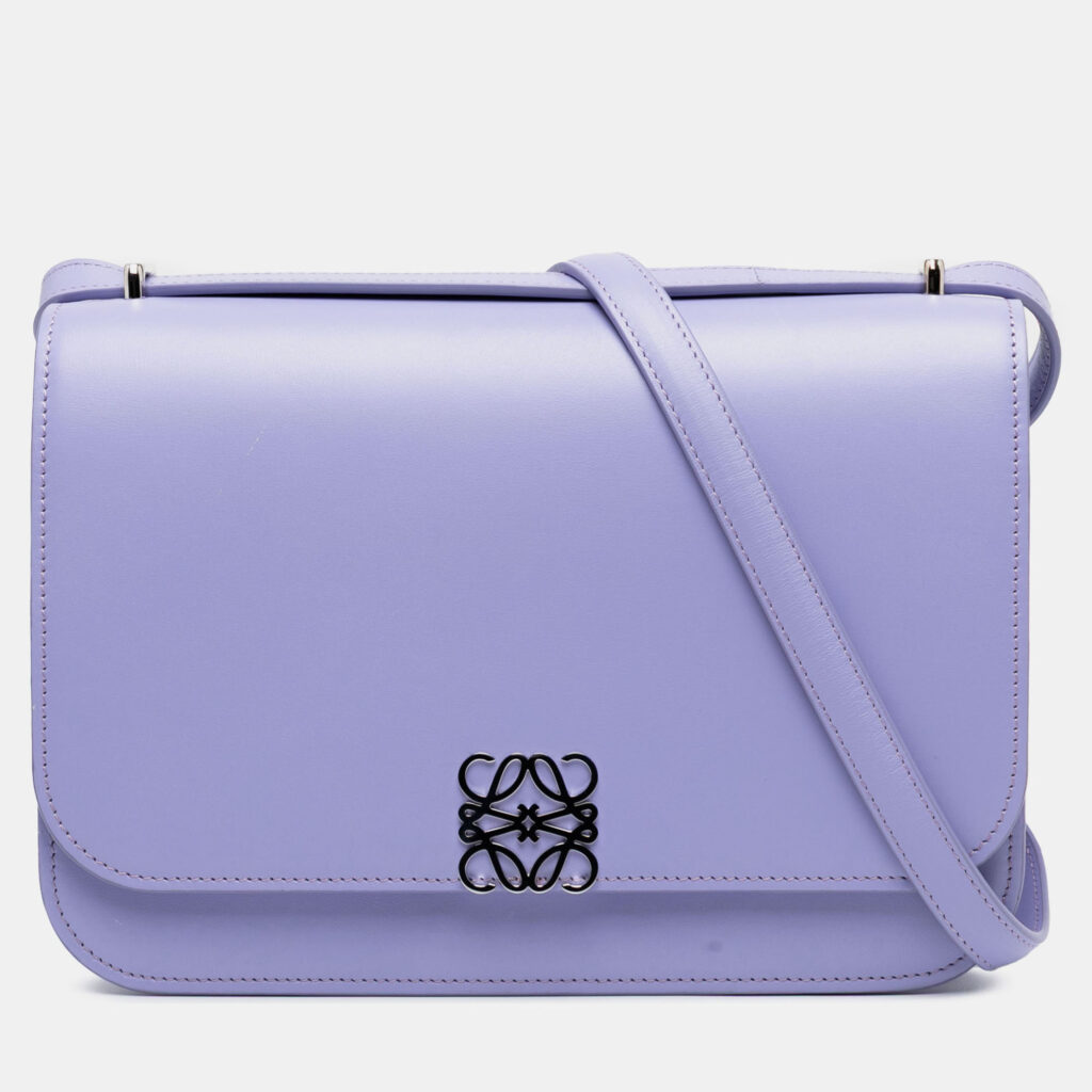 Loewe Purple Medium Leather Goya Crossbody Loewe Purple Medium Leather Goya Crossbody