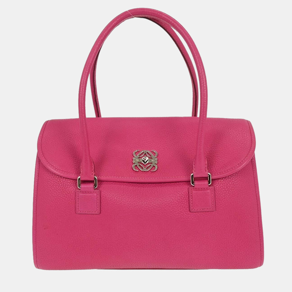 Loewe Pink Leather Handbag