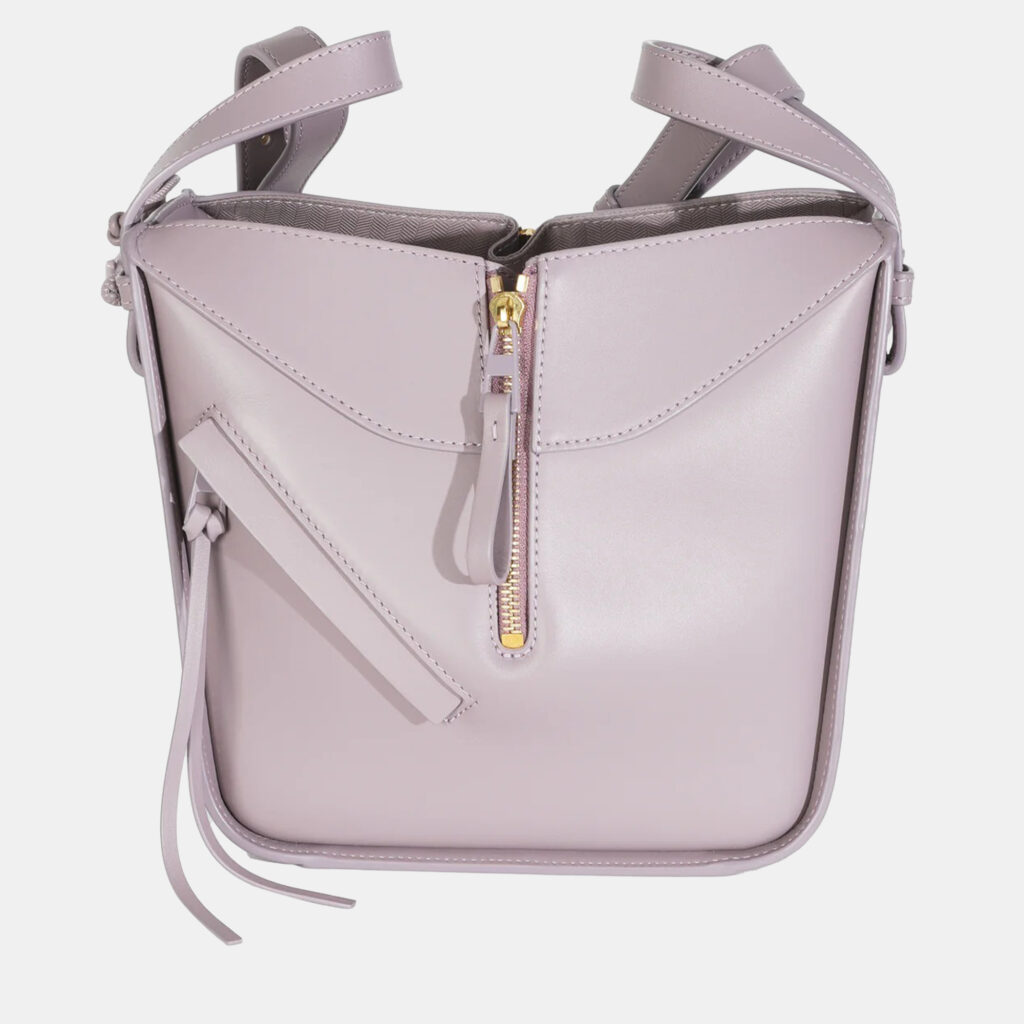 Loewe Purple Fog Calfskin Small Hammock Compact Shoulder Bag