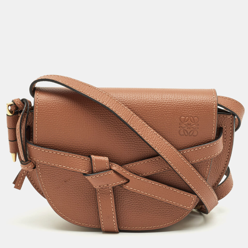 Loewe Brown Leather Mini Gate Dual Shoulder Bag Loewe Brown Leather Mini Gate Dual Shoulder Bag