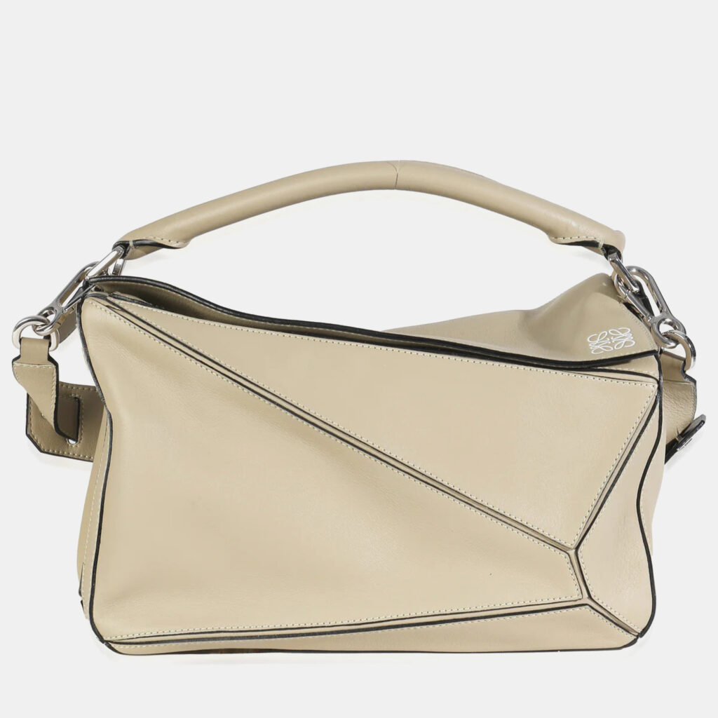 Loewe Sand Smooth Calfskin Medium Puzzle Bag Loewe Sand Smooth Calfskin Medium Puzzle Bag