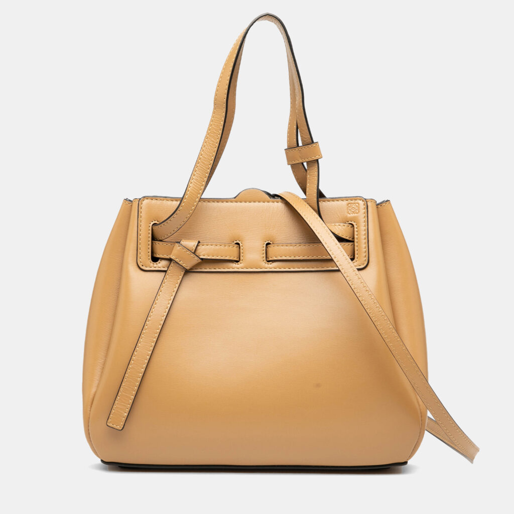 Loewe Brown Mini Leather Lazo Satchel