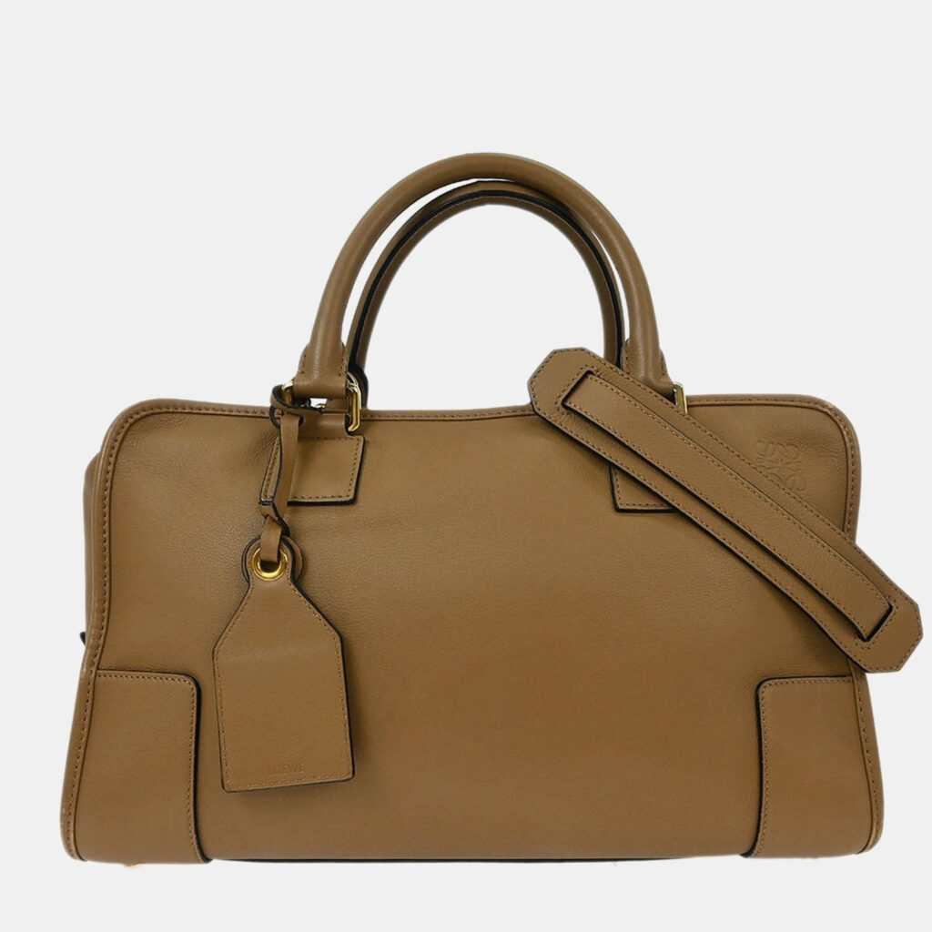 Loewe Brown Leather Amazona 36 2way Handbag Loewe Brown Leather Amazona 36 2way Handbag