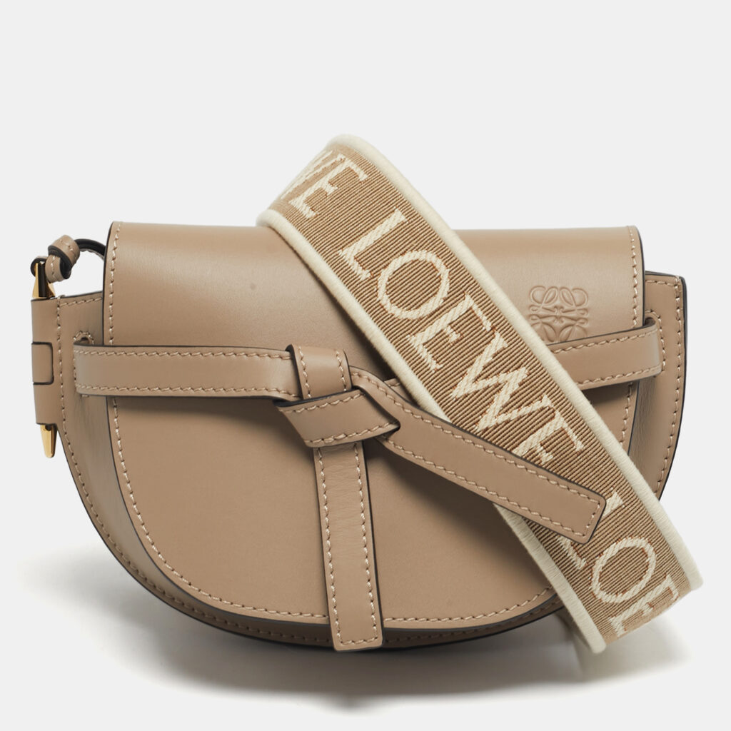 Loewe Beige Leather Mini Gate Dual Shoulder Bag Loewe Beige Leather Mini Gate Dual Shoulder Bag