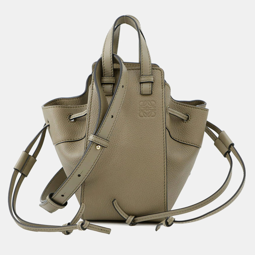 Loewe Hammock Greige Leather Size Mini