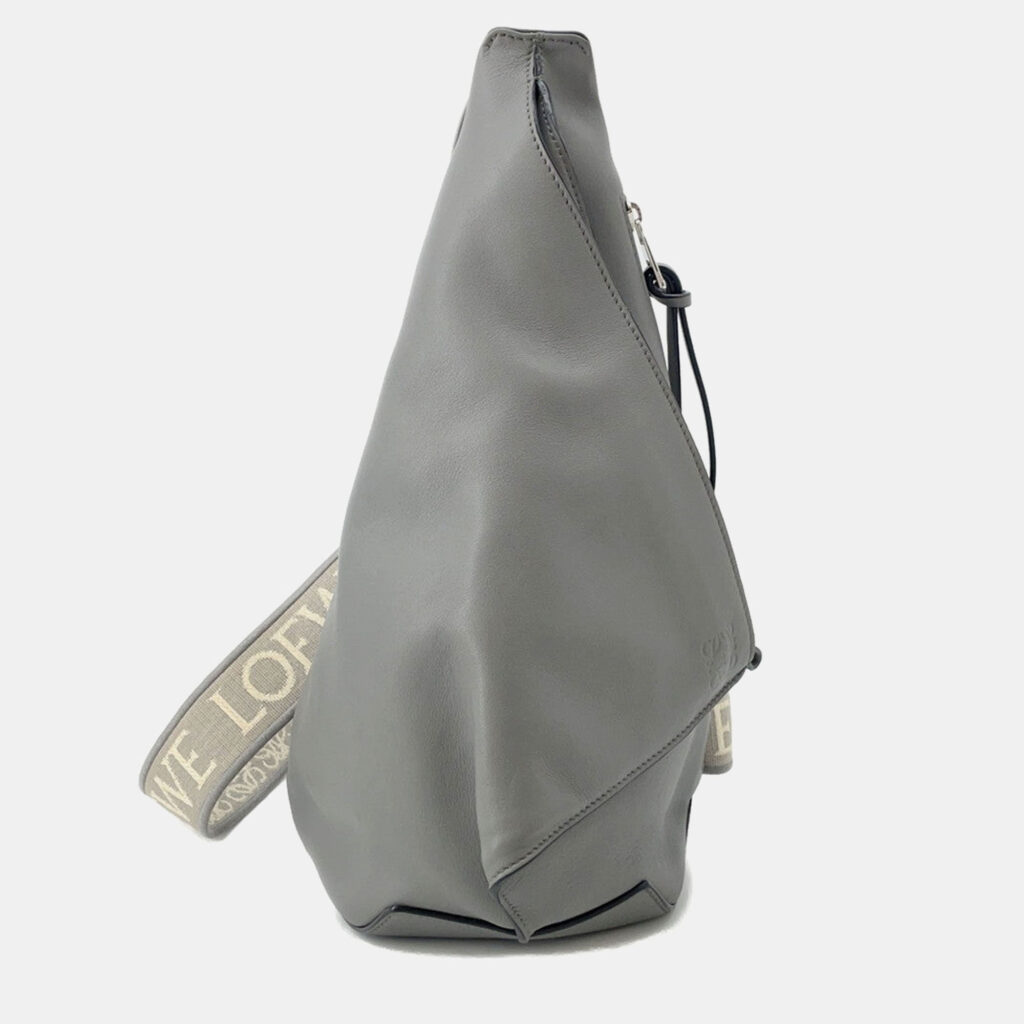 Loewe Anton Sling Bag Gray Leather Loewe Anton Sling Bag Gray Leather