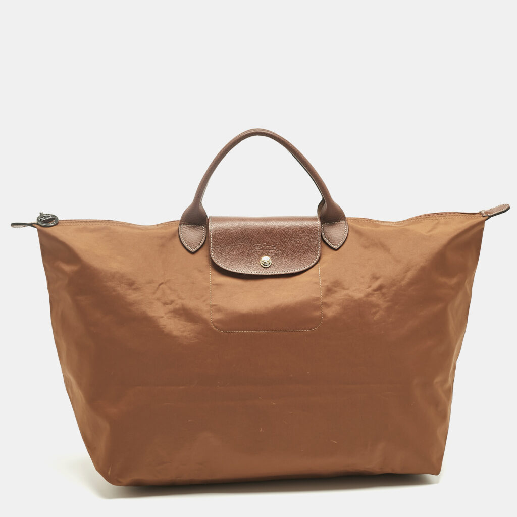 Longchamp Brown Nylon Le Pliage Travel Tote Longchamp Brown Nylon Le Pliage Travel Tote