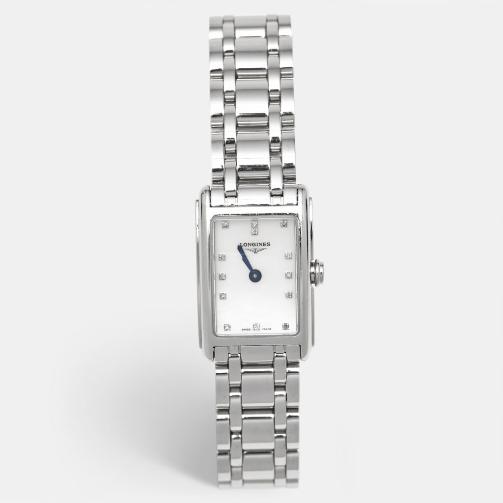 Longines DolceVIta L5.258.4.87.6 Mother Of Pearl Diamond Stainless Steel Women's Wristwatch 17.70 mm Longines DolceVIta L5.258.4.87.6 Mother Of Pearl Diamond Stainless Steel Women's Wristwatch 17.70 mm