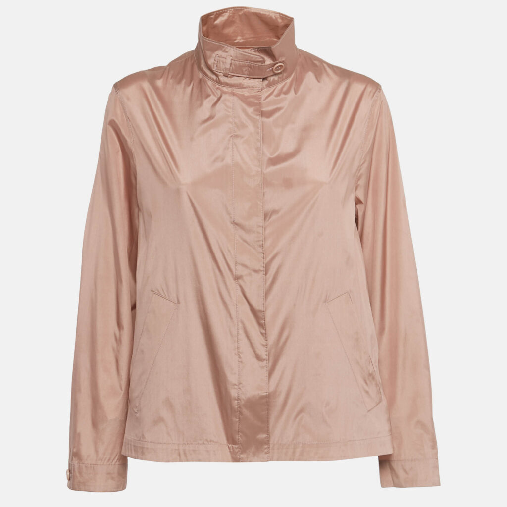 Loro Piana Blush Pink Silk Blend Travelers Jacket M Loro Piana Blush Pink Silk Blend Travelers Jacket M