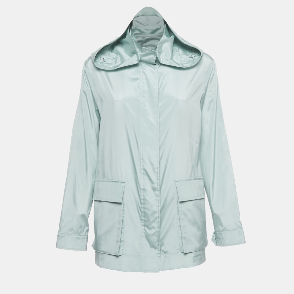 Loro Piana Light Blue Silk Voyager Jacket S Loro Piana Light Blue Silk Voyager Jacket S