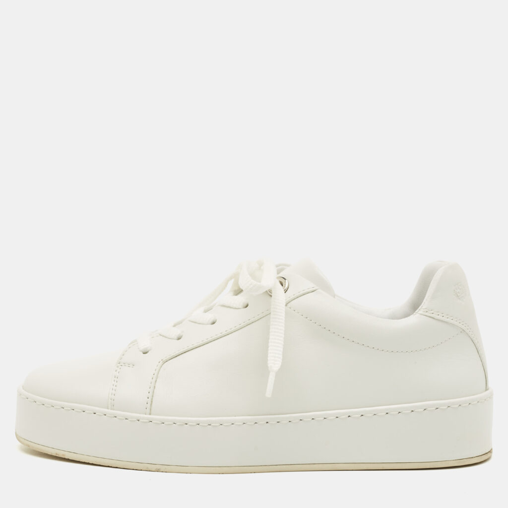 Loro Piana White Leather Nuage Low Top Sneakers Size 35 Loro Piana White Leather Nuage Low Top Sneakers Size 35