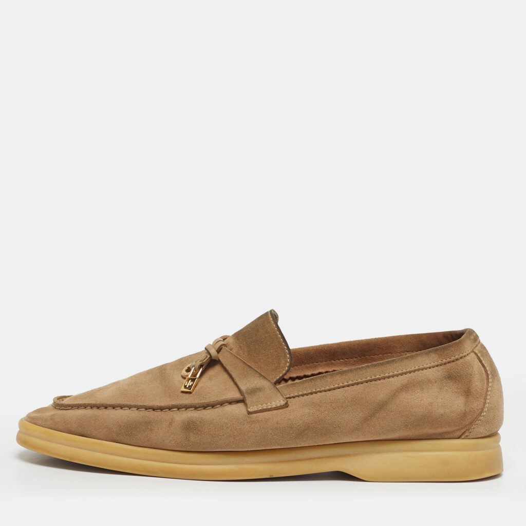 Loro Piana Beige Suede Summer Charms Walk Slip On Loafers Size 39 Loro Piana Beige Suede Summer Charms Walk Slip On Loafers Size 39