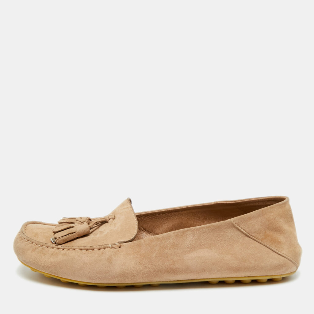 Loro Piana Dot Sole Walk Size 38.5 Brown Suede Loafers Loro Piana Dot Sole Walk Size 38.5 Brown Suede Loafers