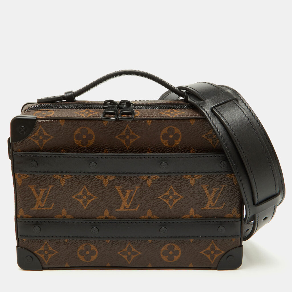 Louis Vuitton Monogram Macassar Canvas Handle Soft Trunk Bag Louis Vuitton Monogram Macassar Canvas Handle Soft Trunk Bag