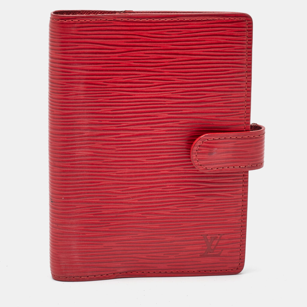 Louis Vuitton Red Epi Leather Small Ring Agenda Cover Louis Vuitton Red Epi Leather Small Ring Agenda Cover