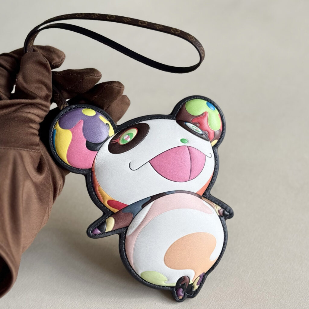 Louis Vuitton X Takashi Murakami Panda Multicolor Monogram Leather Charm Louis Vuitton X Takashi Murakami Panda Multicolor Monogram Leather Charm