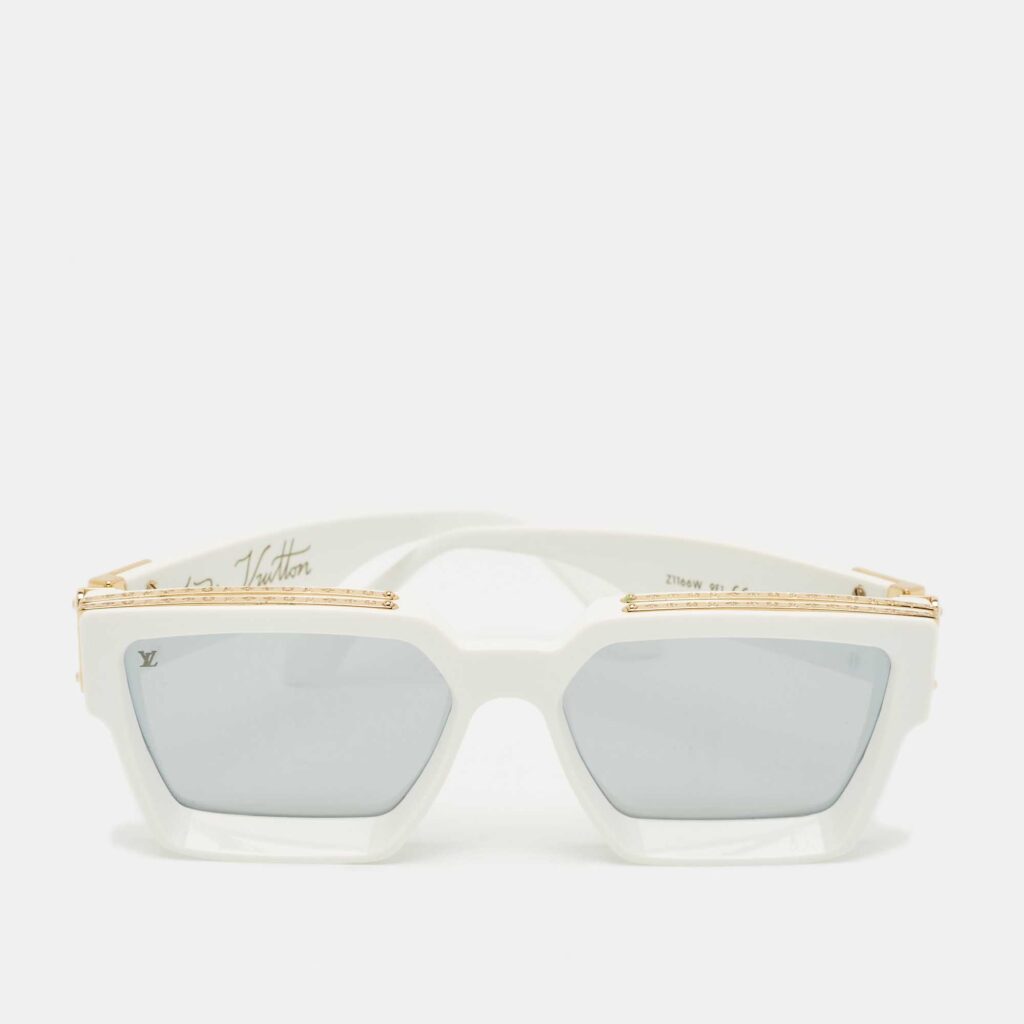 Louis Vuitton White/Black Mirrored Z1166W 1.1 Millionaires Sunglasses