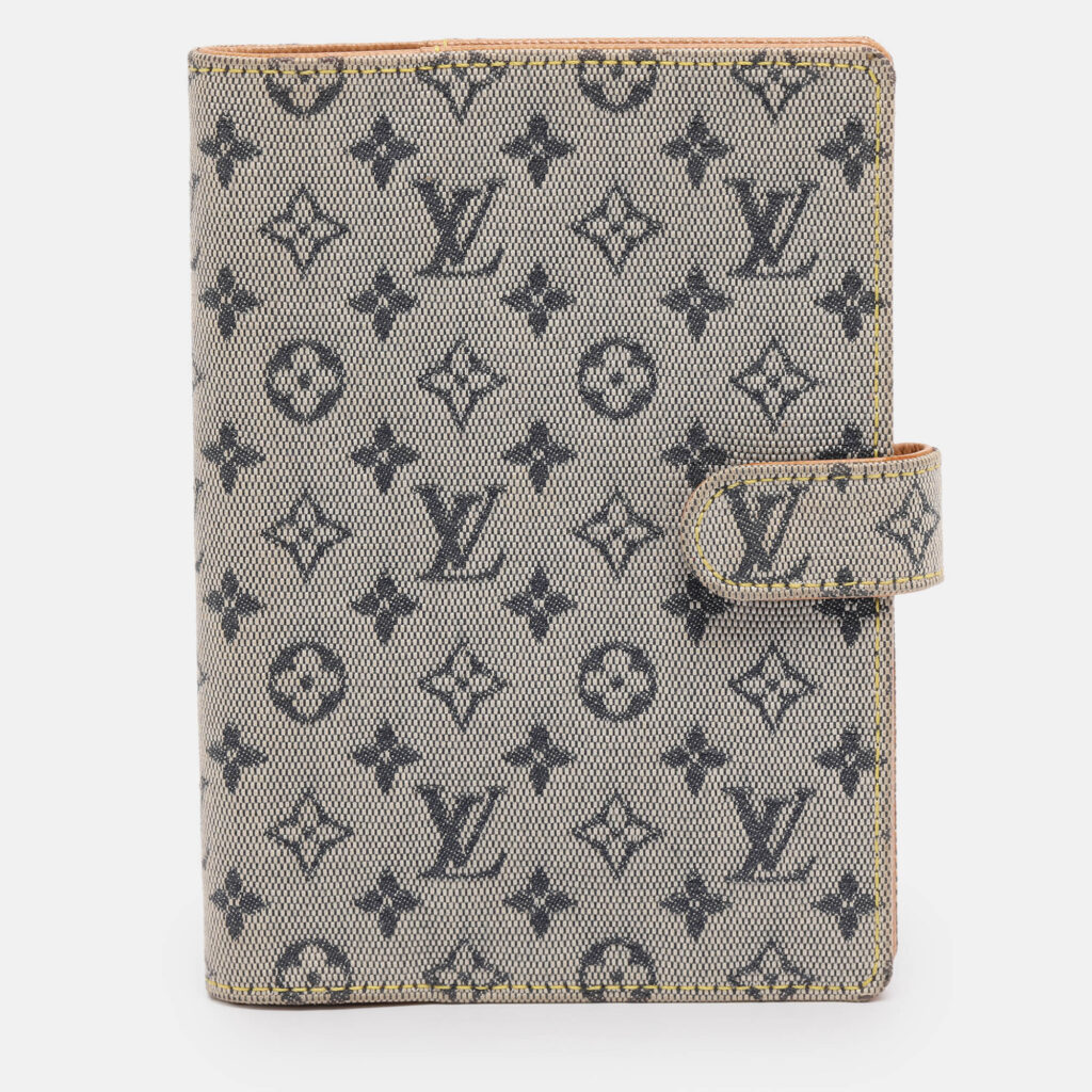 Louis Vuitton Beige Mini Lin Canvas Small Ring Agenda Cover Louis Vuitton Beige Mini Lin Canvas Small Ring Agenda Cover