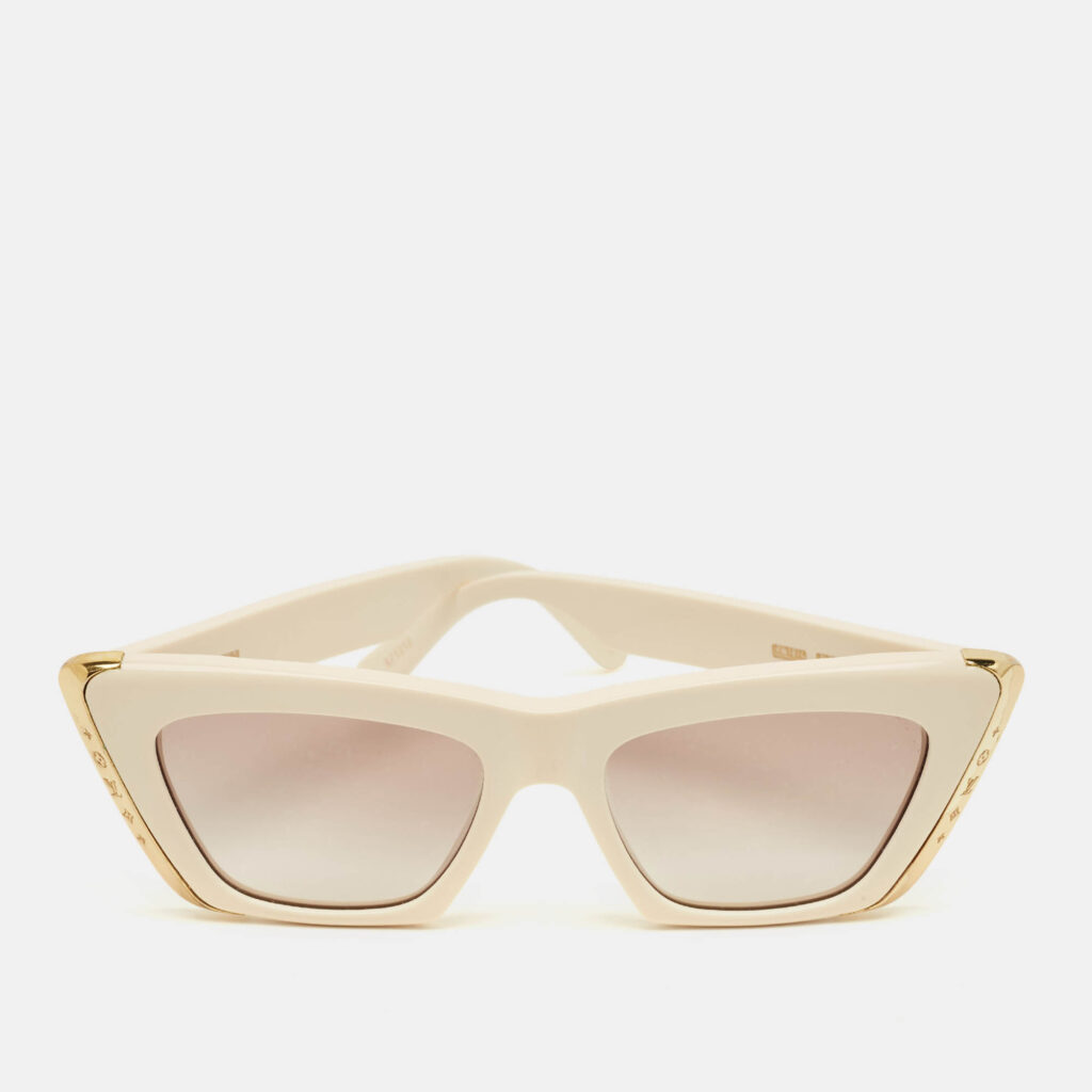 luxury-women-louis-vuitton-used-accessories-p1244456-002.jpg Louis Vuitton Cream/Brown Gradient LV Moon Cat Eye Sunglasses