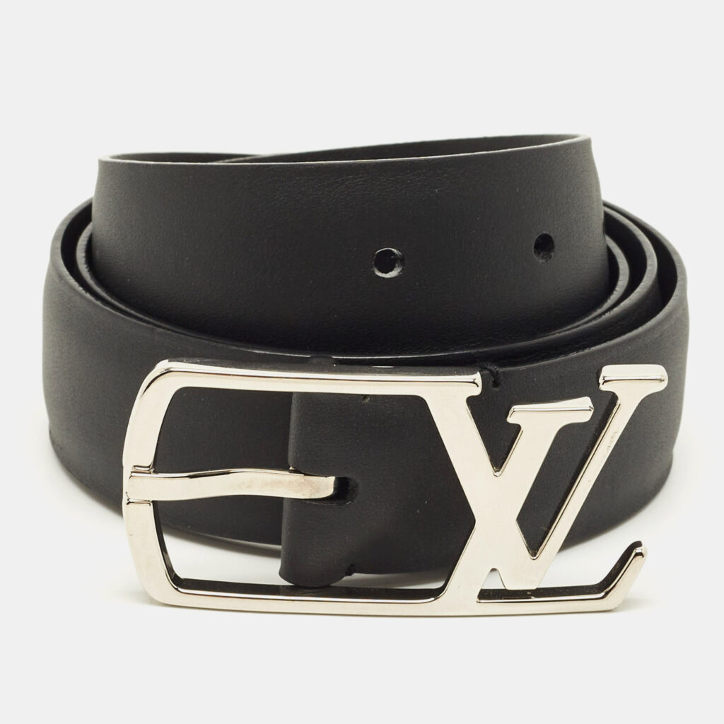 luxury-women-louis-vuitton-used-accessories-p1248787-005.jpg Louis Vuitton LV Skyline 90 CM Buckle Belt Black Leather