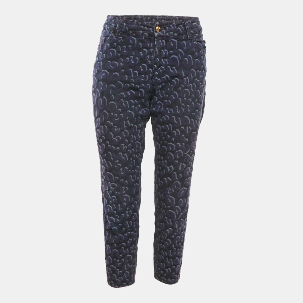 Louis Vuitton Blue Jacquard Denim Jeans M Waist 30" Louis Vuitton Blue Jacquard Denim Jeans M Waist 30"