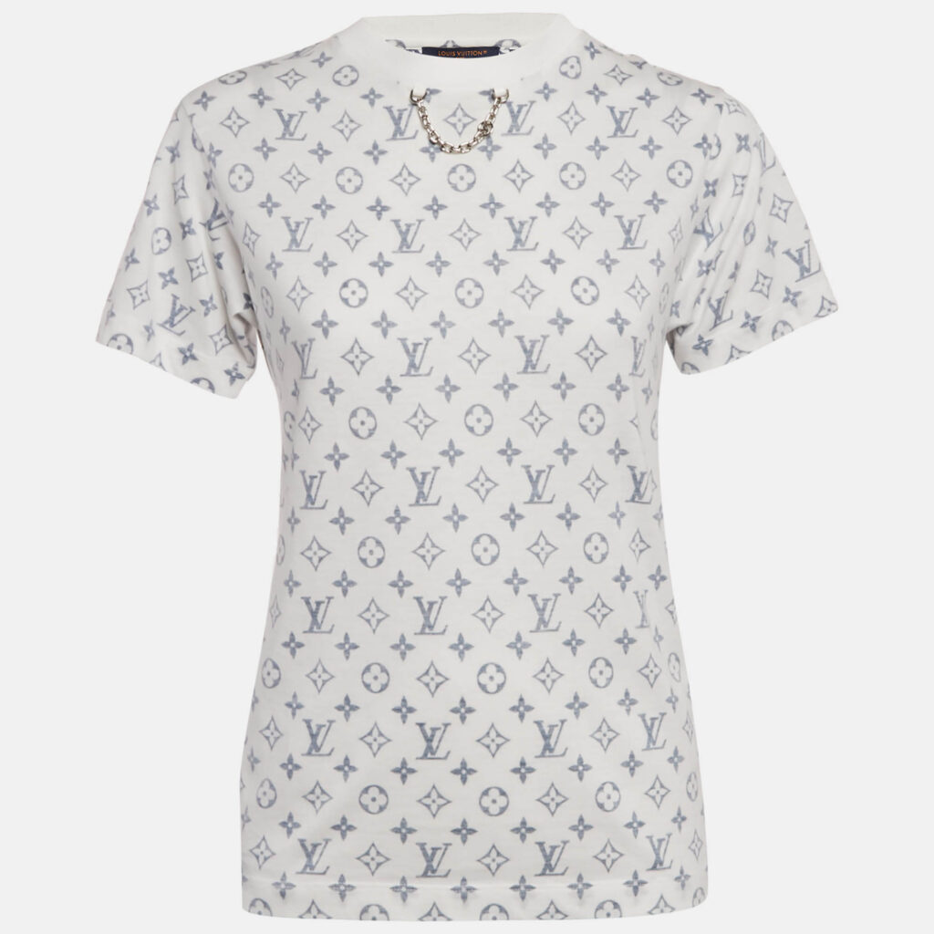 Louis Vuitton White Monogram Cotton T-Shirt XS