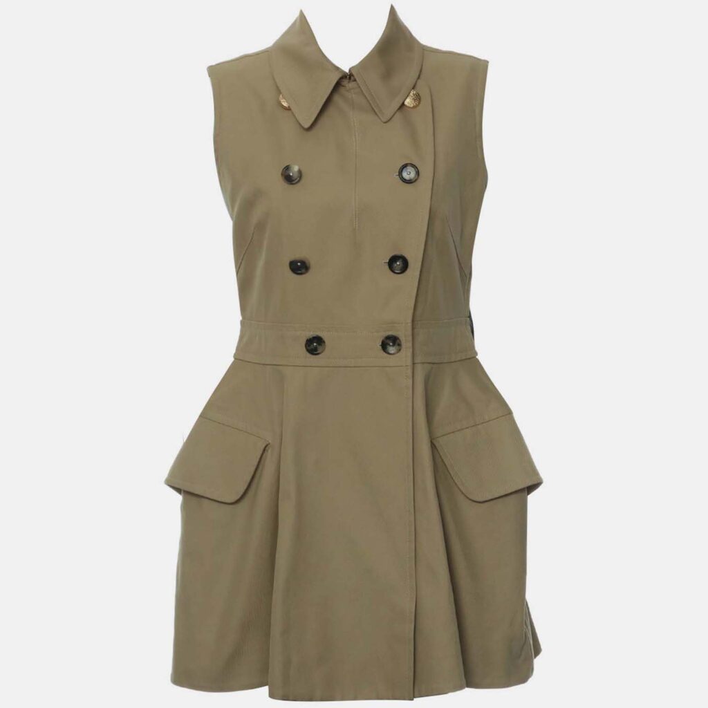 Louis Vuitton Double Breasted Gabardine Dress Size M Louis Vuitton Double Breasted Gabardine Dress Size M
