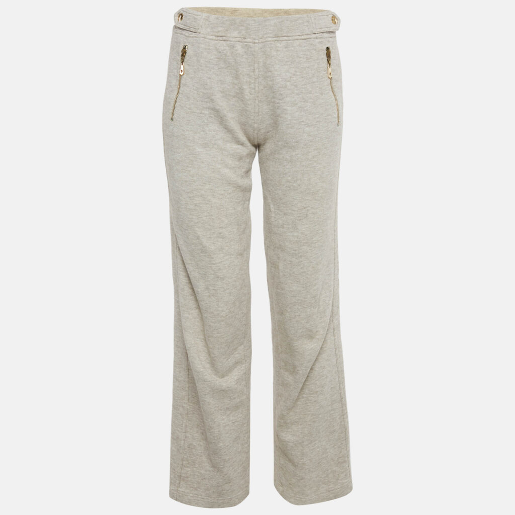 Louis Vuitton Beige Cotton Mélange Straight Fit Sweatpants S Louis Vuitton Beige Cotton Mélange Straight Fit Sweatpants S