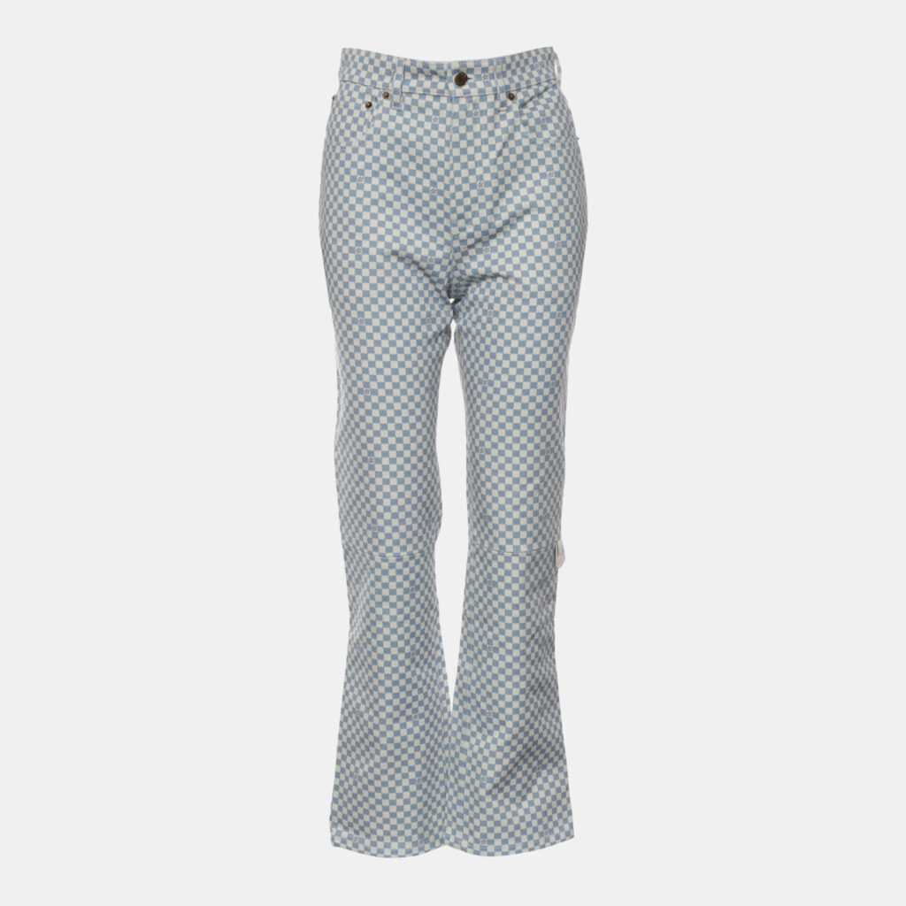 Louis Vuitton Plaid Denim Pants Louis Vuitton Plaid Denim Pants