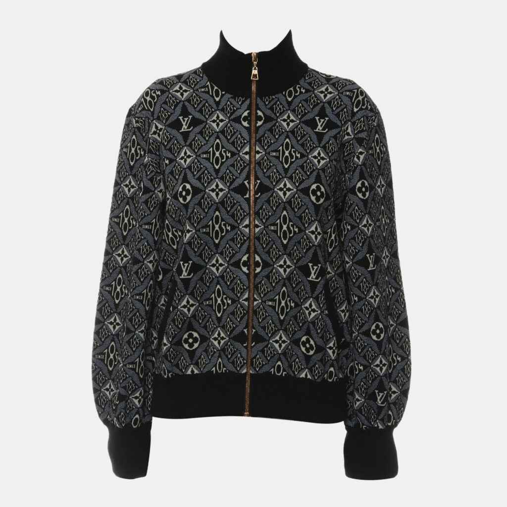 Louis Vuitton Since 1854 Monogram Knit Bomber Jacket Louis Vuitton Since 1854 Monogram Knit Bomber Jacket