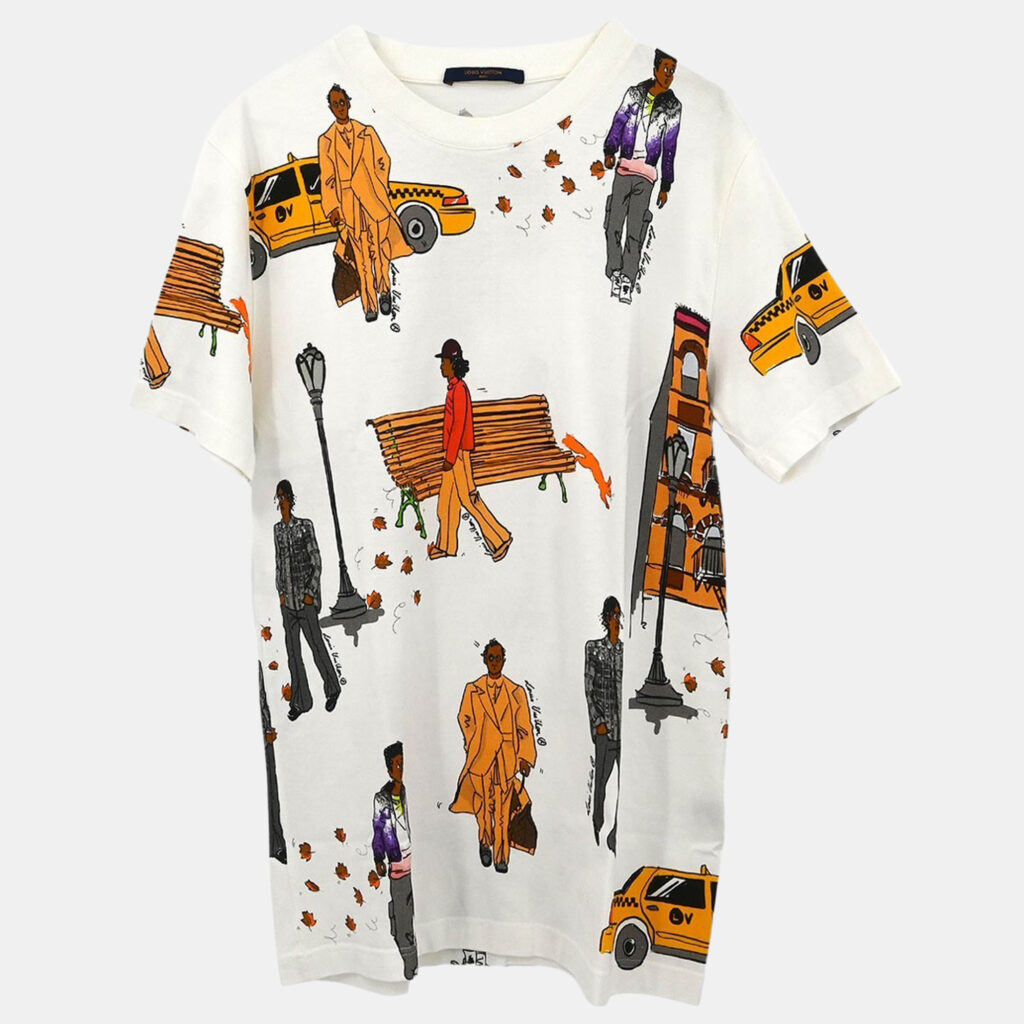 Louis Vuitton T-shirt White #L Louis Vuitton T-shirt White #L