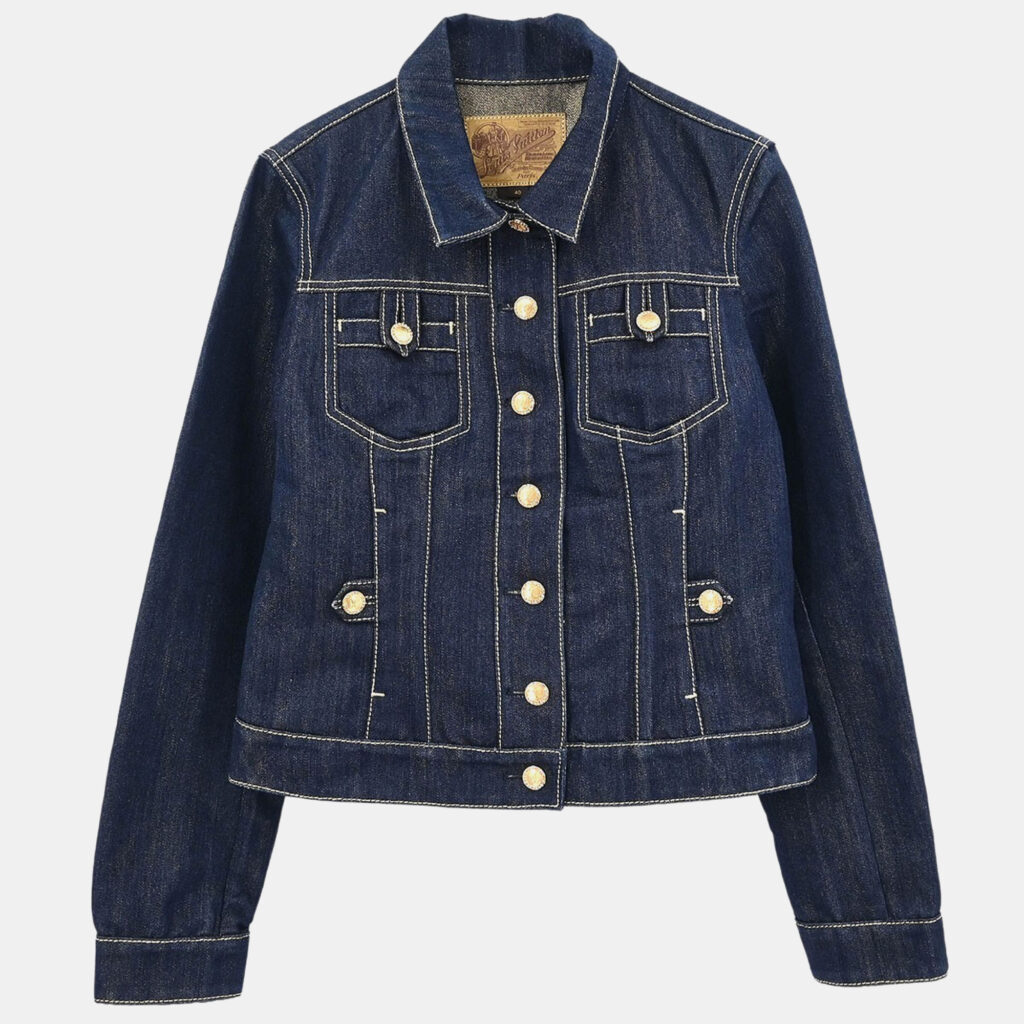 luxury-women-louis-vuitton-used-clothes-p1242081-008-1.jpg Louis Vuitton Denim Jacket Navy #40