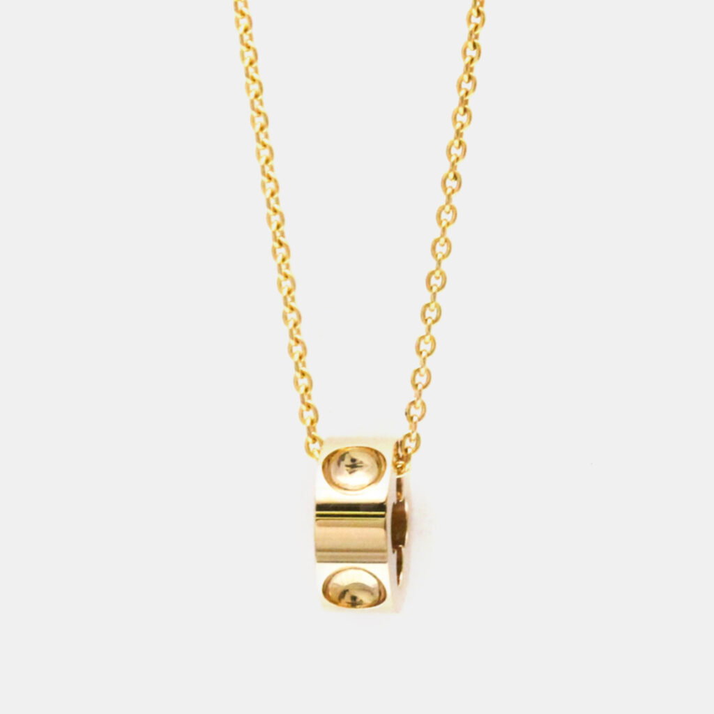 Louis Vuitton Pandanus Plant Pink Gold 18K Pendant Necklace Pink Gold Louis Vuitton Pandanus Plant Pink Gold 18K Pendant Necklace Pink Gold