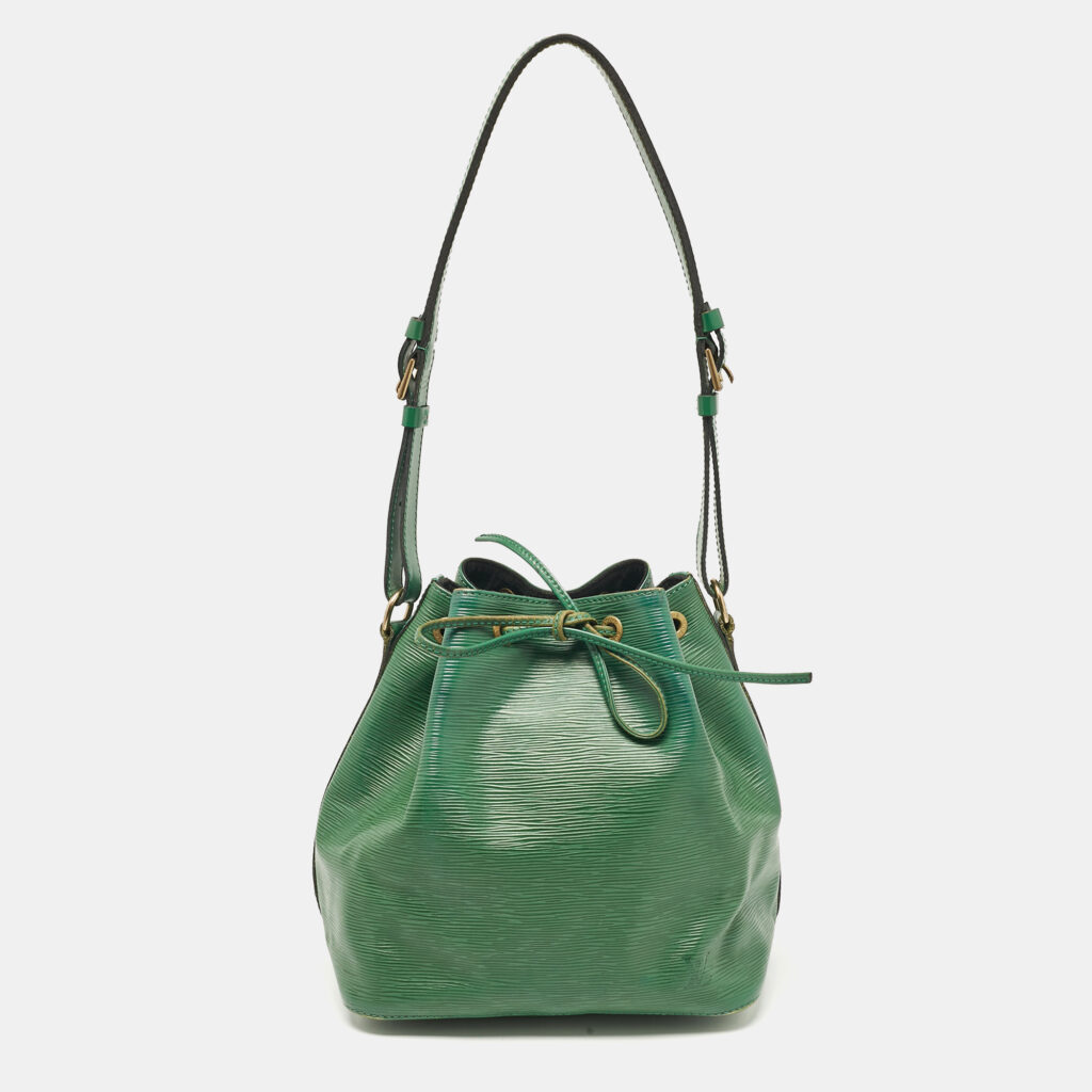 Louis Vuitton Borneo Green Epi Leather Petit Noe Bag