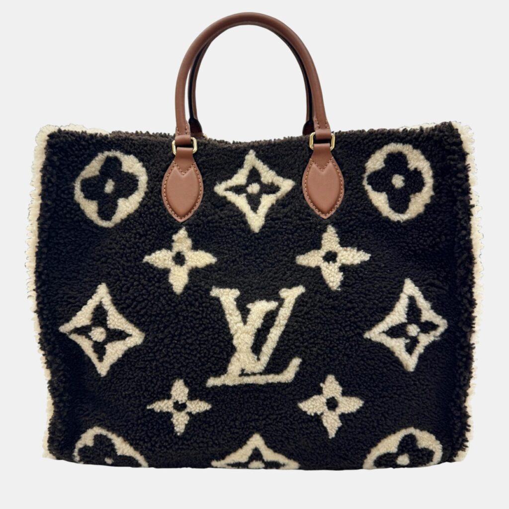 Louis Vuitton Dark Brown Monogram Teddy OnTheGo GM Tote Bag Louis Vuitton Dark Brown Monogram Teddy OnTheGo GM Tote Bag