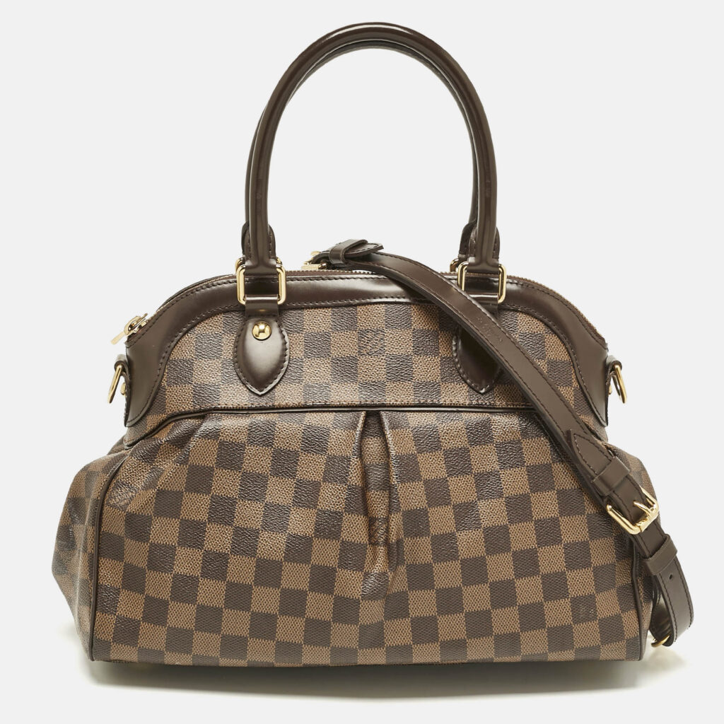Louis Vuitton Damier Ebene Canvas Trevi PM Bag Louis Vuitton Damier Ebene Canvas Trevi PM Bag