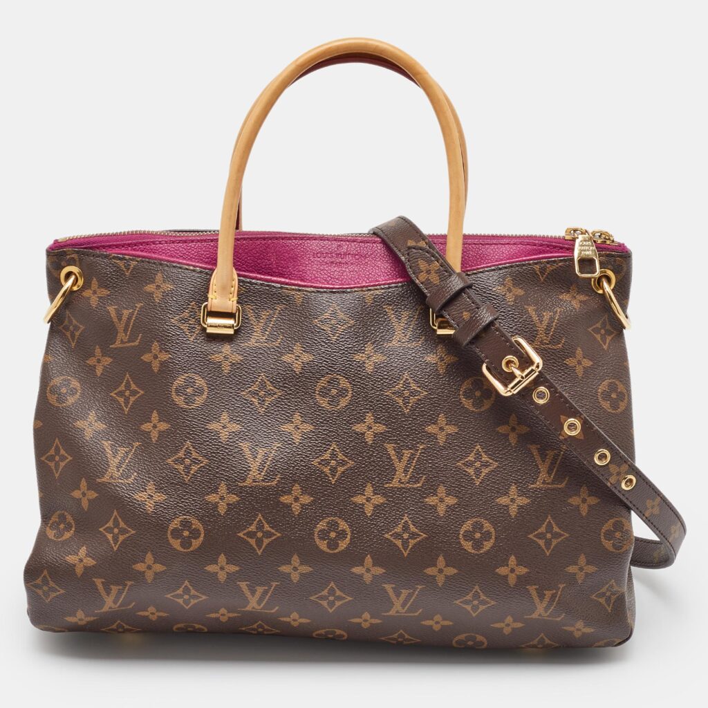 Louis Vuitton Amethyste Monogram Canvas Pallas MM Bag Louis Vuitton Amethyste Monogram Canvas Pallas MM Bag
