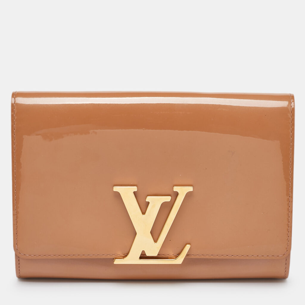 Louis Vuitton Rose Velours Vernis Leather Louise Clutch Louis Vuitton Rose Velours Vernis Leather Louise Clutch