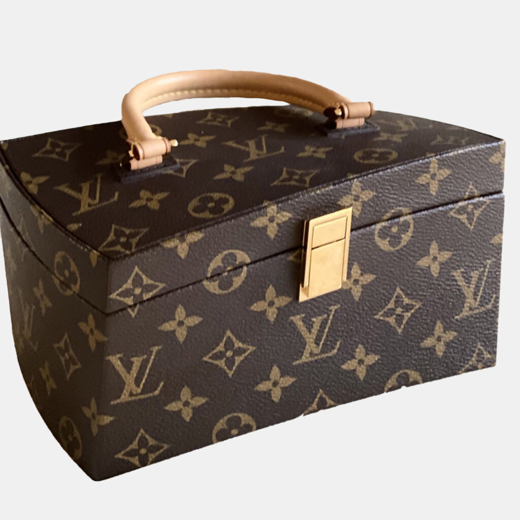 Louis Vuitton Brown Monogram Canvas Twisted Box Bag Louis Vuitton Brown Monogram Canvas Twisted Box Bag