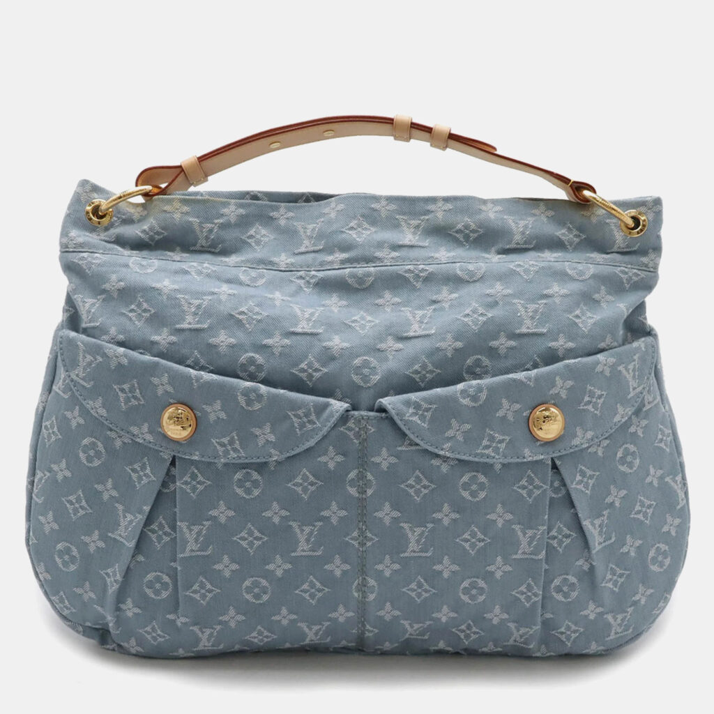 Louis Vuitton Blue Monogram Denim Daily GM Shoulder Bag Louis Vuitton Blue Monogram Denim Daily GM Shoulder Bag