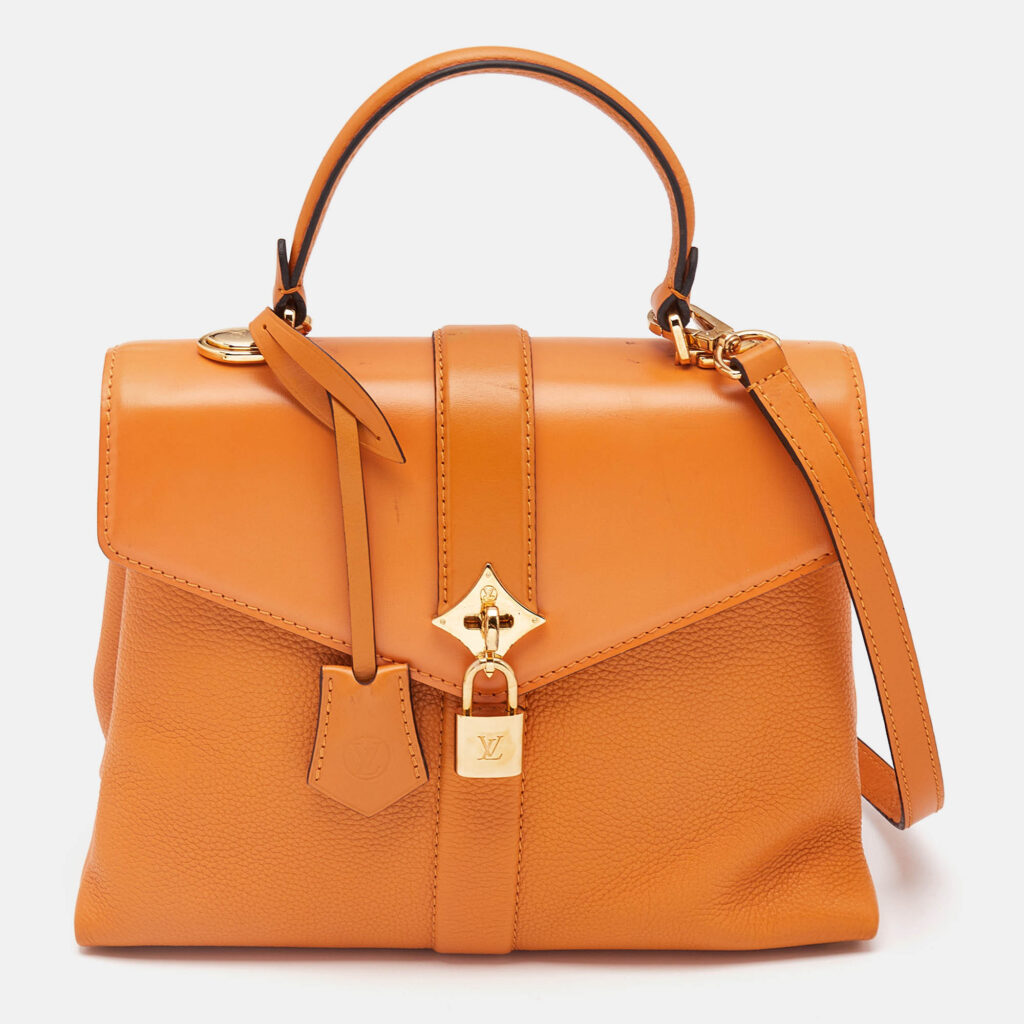 Louis Vuitton Orange Leather Rose Des Vents PM Bag