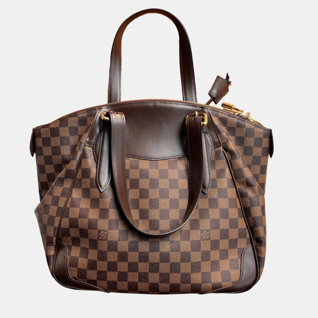 Louis Vuitton Damier Ebene Canvas Verona MM Shoulder Bag Louis Vuitton Damier Ebene Canvas Verona MM Shoulder Bag