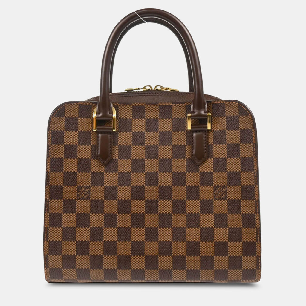 Louis Vuitton Brown Damier Ebene Canvas Triana Handbag Louis Vuitton Brown Damier Ebene Canvas Triana Handbag