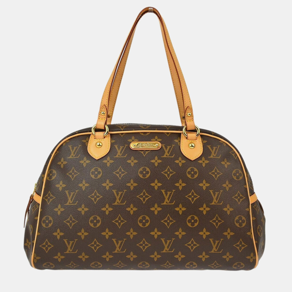 Louis Vuitton Montorgueil GM Brown Monogram Canvas Shoulder Bag Louis Vuitton Montorgueil GM Brown Monogram Canvas Shoulder Bag